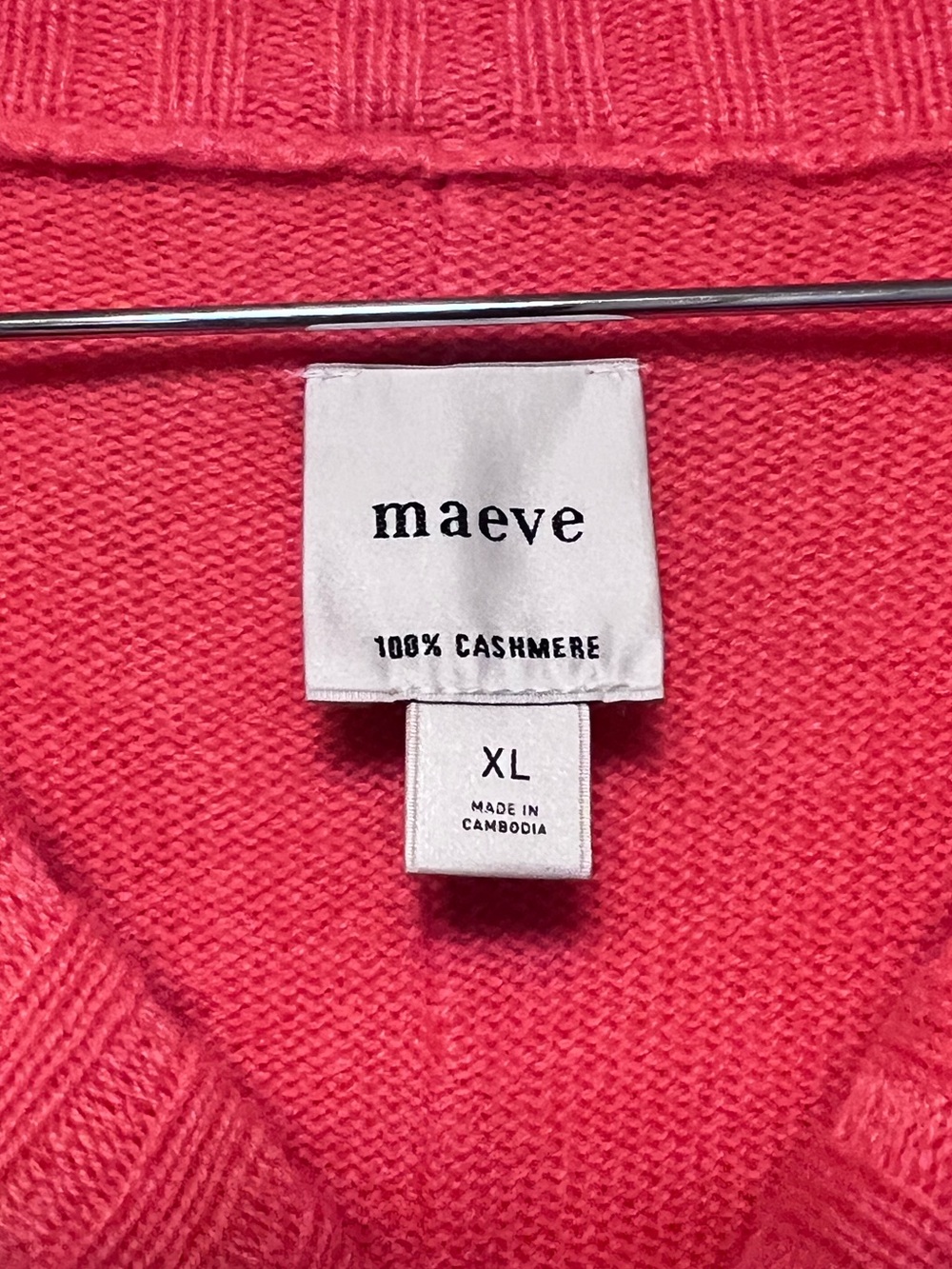 Anthropologie Cashmere Maeve Chandler Crewneck Relaxed Cozy Sweater Pink Large - Picture 3 of 3